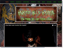 Tablet Screenshot of hauntedhillshospital.com